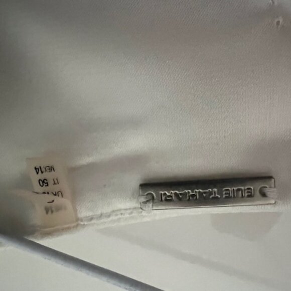 TAHARI WHITE DRESS SIZE 14 - Picture 2 of 5